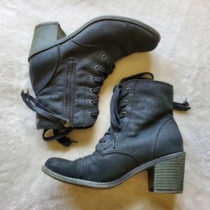 Roxy Combat Boot with Zipper